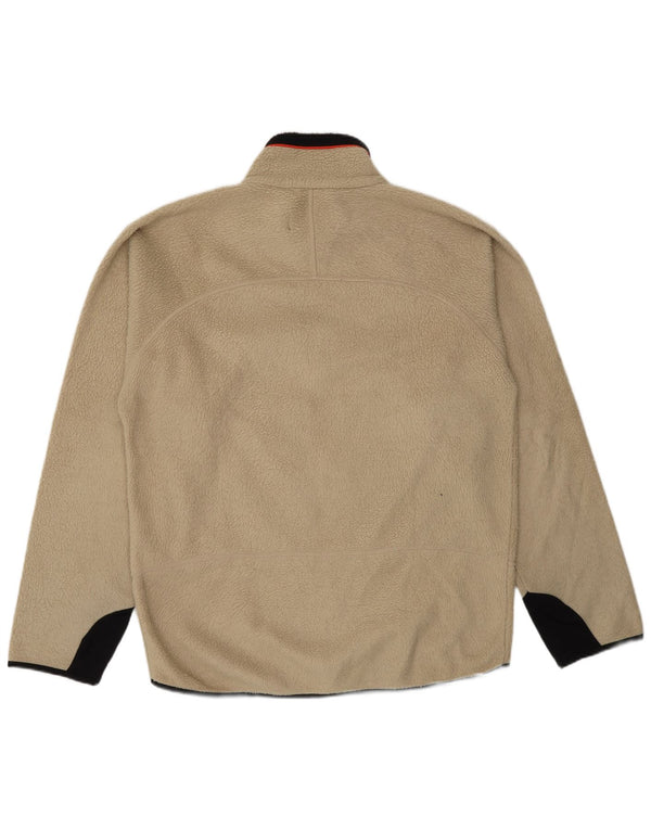 Fila Herre Fleecejakke UK 40 Stor Beige Colourblock Polyester
