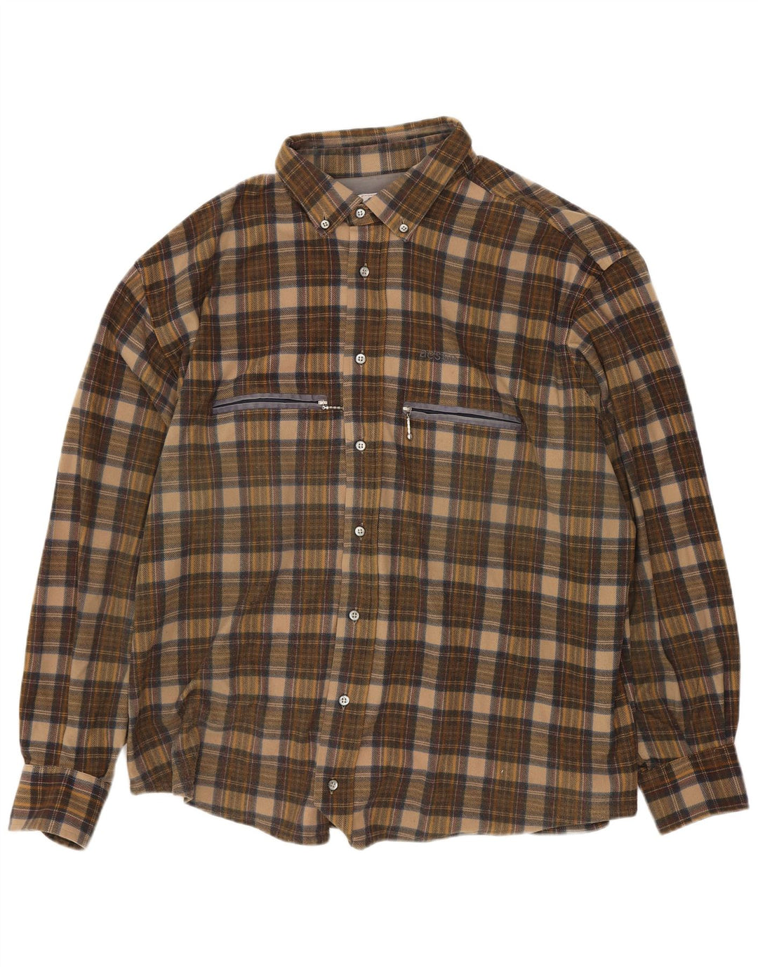 Aesse Herre Flanellskjorte XL Brun Plaid