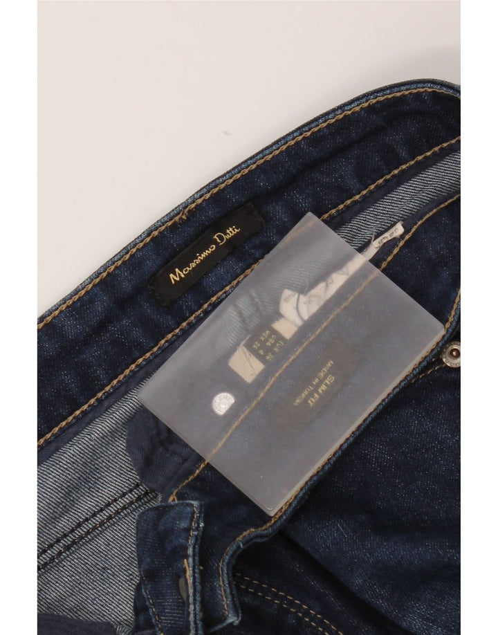 Massimo Dutti Dame Slim Jeans EU 36 XS W26 L26 Blå