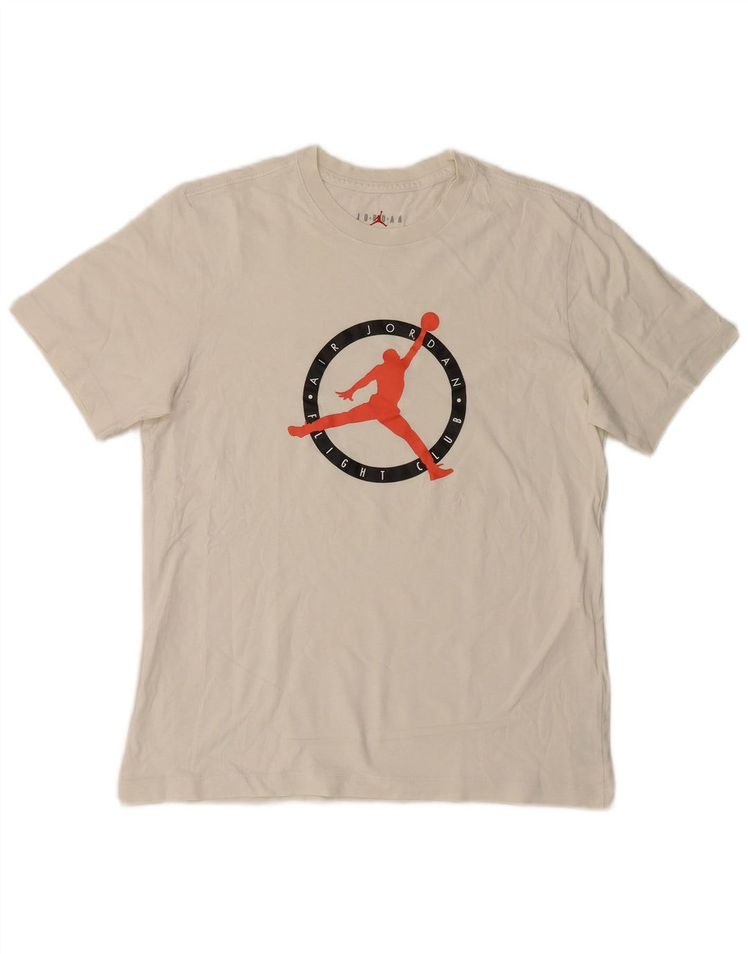 Jordan Herre grafisk T-shirt Top Medium hvid bomuld