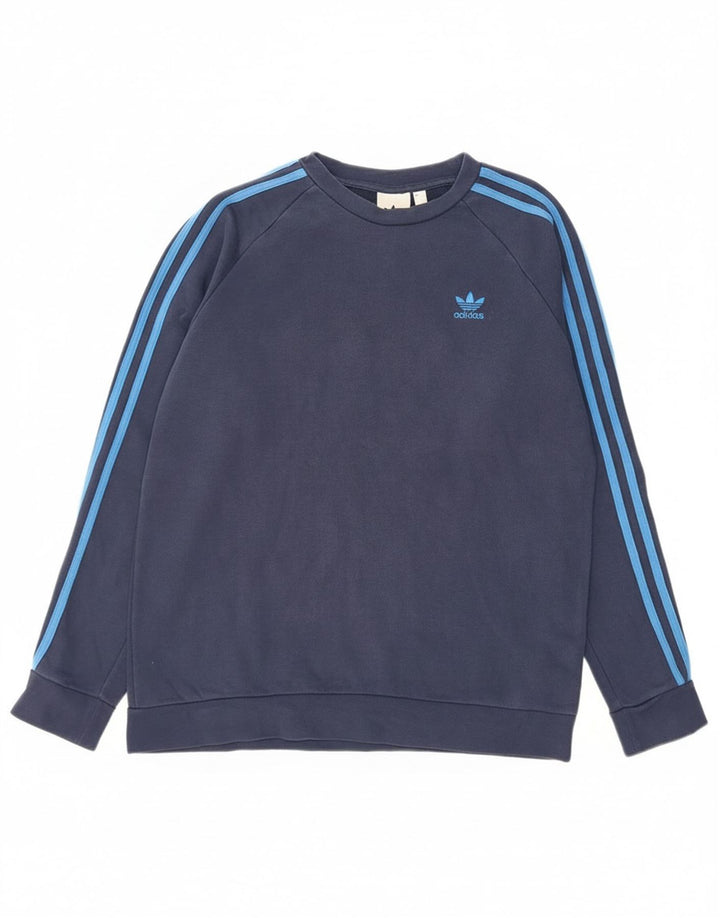Adidas sweatshirt til mænd Medium marineblå bomuld
