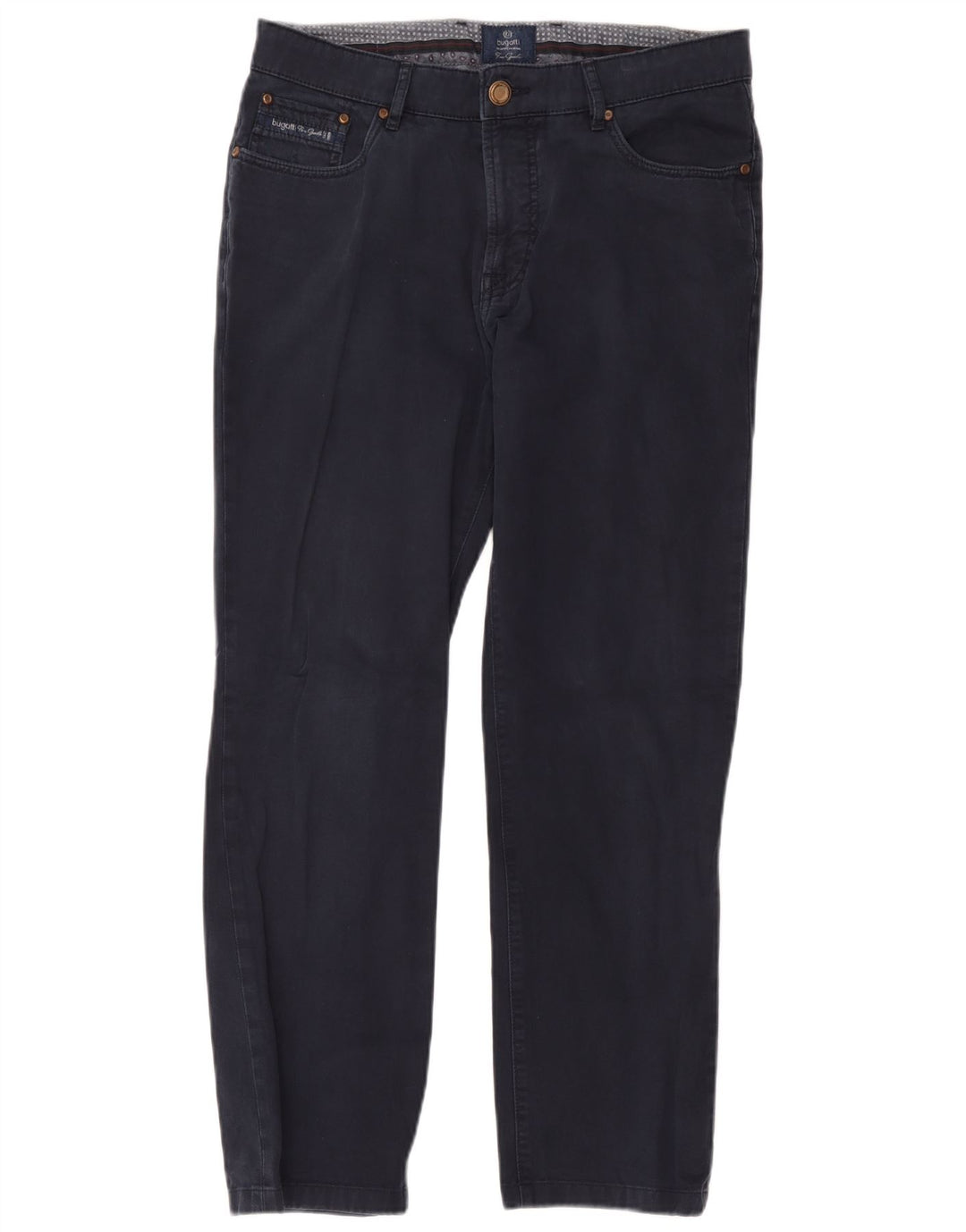 Bugatti Herre Lige Casual Bukser W34 L29 Navy Blue