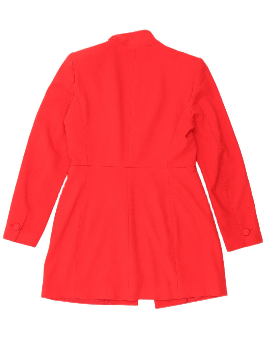Zara Dame Blazer Jacket UK 14 Medium Rød Polyester