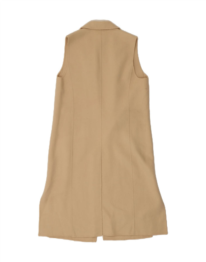 MASSIMO DUTTI Womens Longline Cardigan Sweater UK 12 Medium Beige Vintage Massimo Dutti and Second-Hand Massimo Dutti from Messina Hembry 