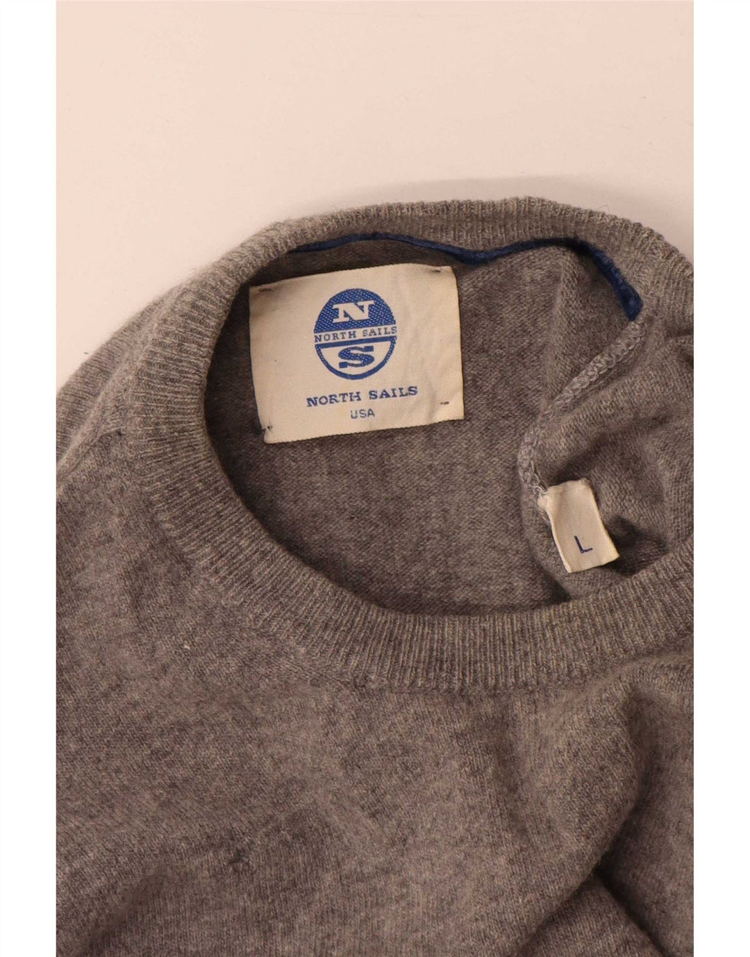 North Sails Herre Crew Neck Jumper Sweater Stor Grå Uld