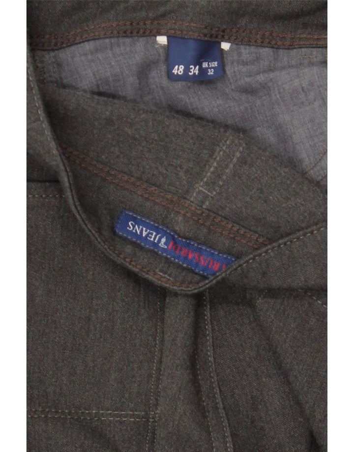 TRUSSARDI Mens Straight Jeans W32 L30 Grey Vintage Trussardi and Second-Hand Trussardi from Messina Hembry 