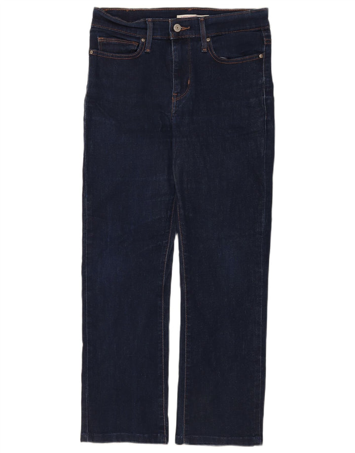 Levi's Dame Slankende Straight Jeans W28 L26 Marineblå Bomuld