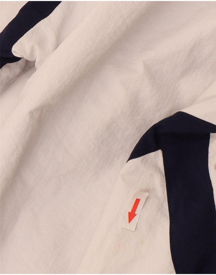 Fila Boys Oversized grafisk anorakjakke 5-6 år 2XS hvid farveblok