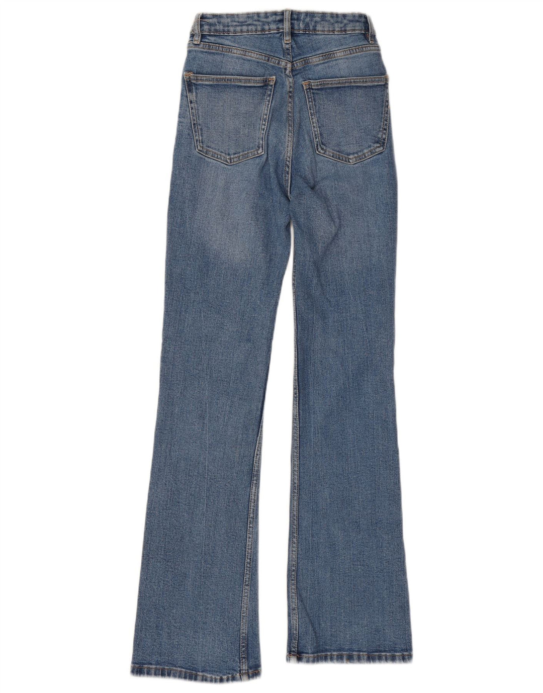 Zara Dame Flared Jeans EU 34 2XS W24 L30 Blå Bomuld