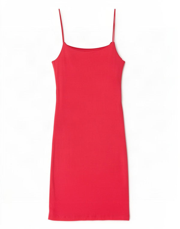 Zara Womens Slip Dress UK 8 Small Pink Bomuld