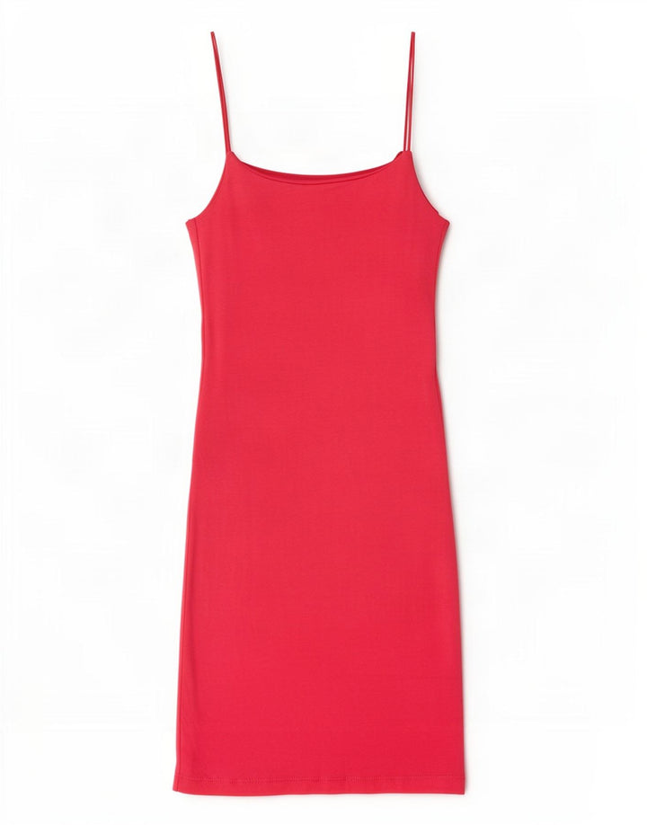 Zara Womens Slip Dress UK 8 Small Pink Bomuld