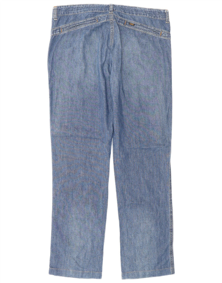 LEE Straight Jeans til kvinder W32 L32 Blå