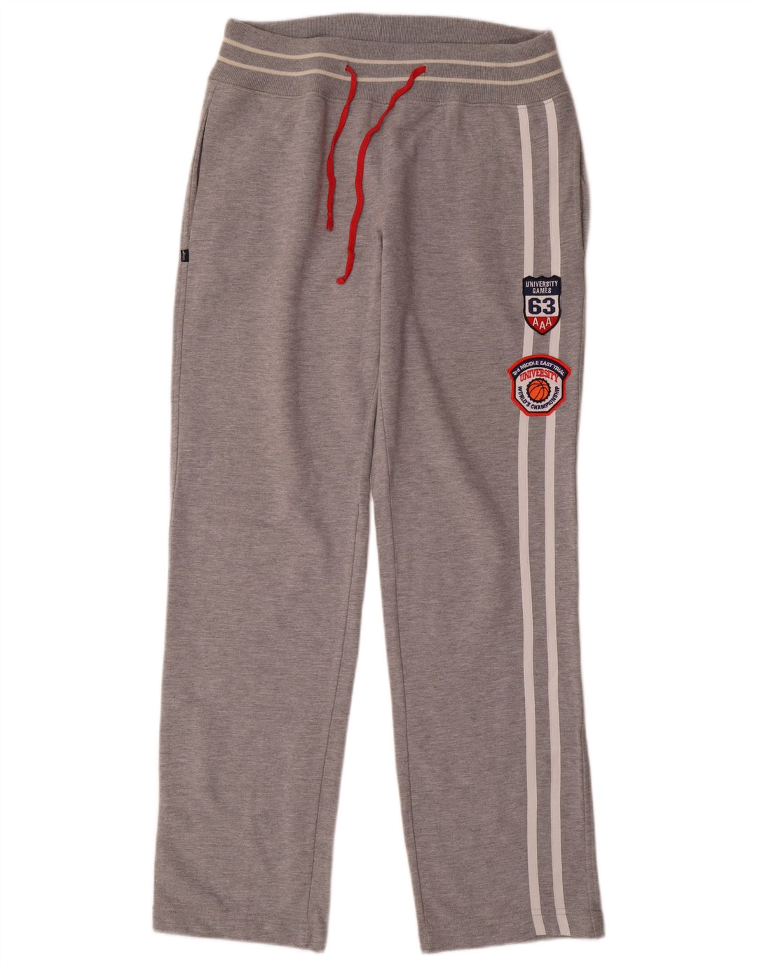 ASICS Træningsdragtsbukser til mænd, store grå flækkede bomuld