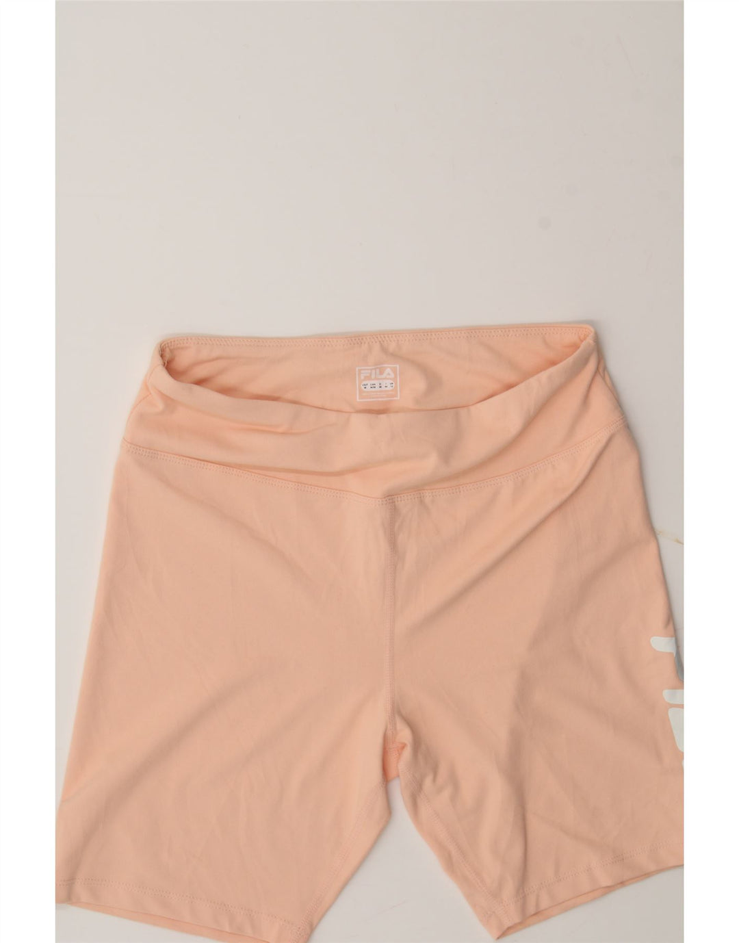 FILA Womens Graphic Sport Shorts UK 12 Medium Pink Vintage Fila and Second-Hand Fila from Messina Hembry 