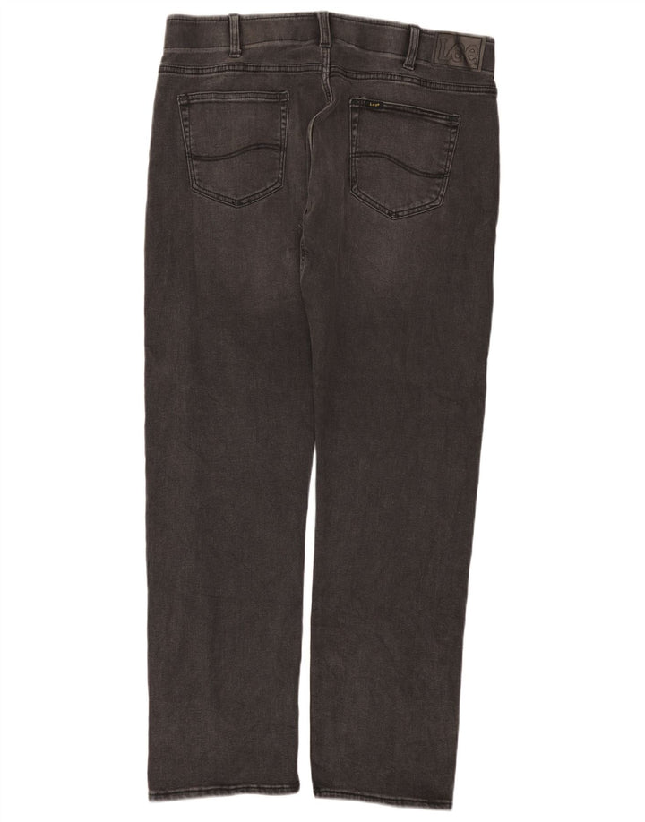 Lee Herre Slim Fit Straight Jeans W36 L32 Grå Bomuld
