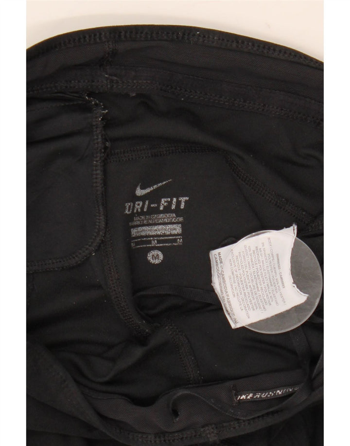 Nike Dame Dri Fit Leggings UK 14 Medium Sort Polyester