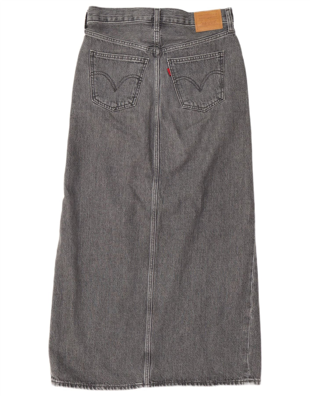 LEVI'S Dame Denim Nederdel W25 XS Grå Bomuld