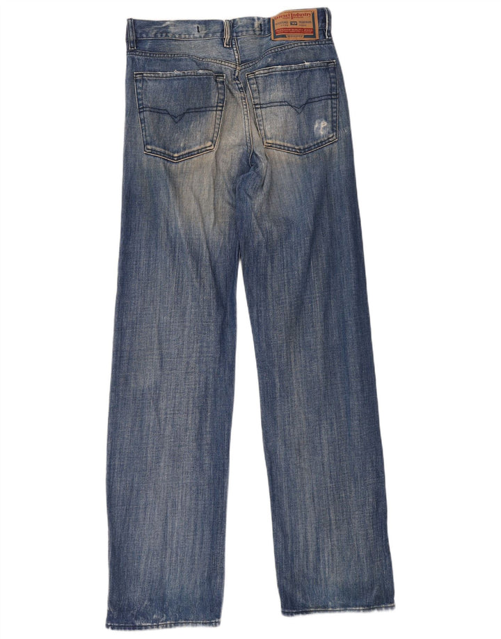 Diesel Straight Jeans til mænd W32 L34 Blå Bomuld