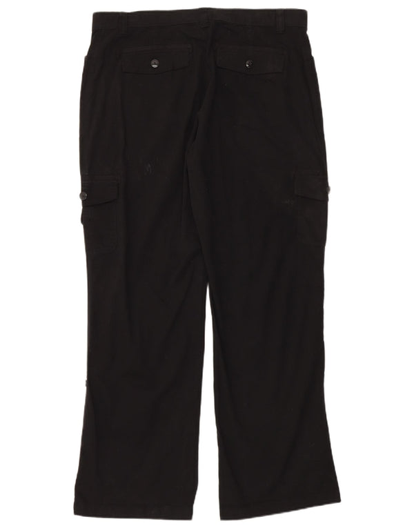 Lee Womens Stretch High Waist Cargo Trousers US 16 XL W36 L32 Black