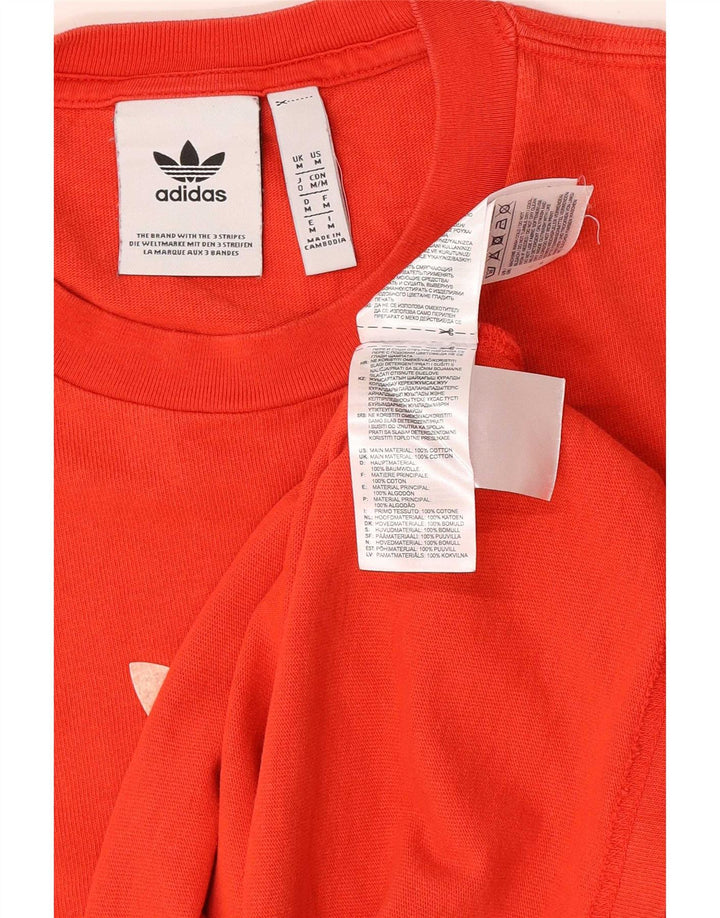 Adidas Herre grafisk T-shirt Top Medium Rød Bomuld