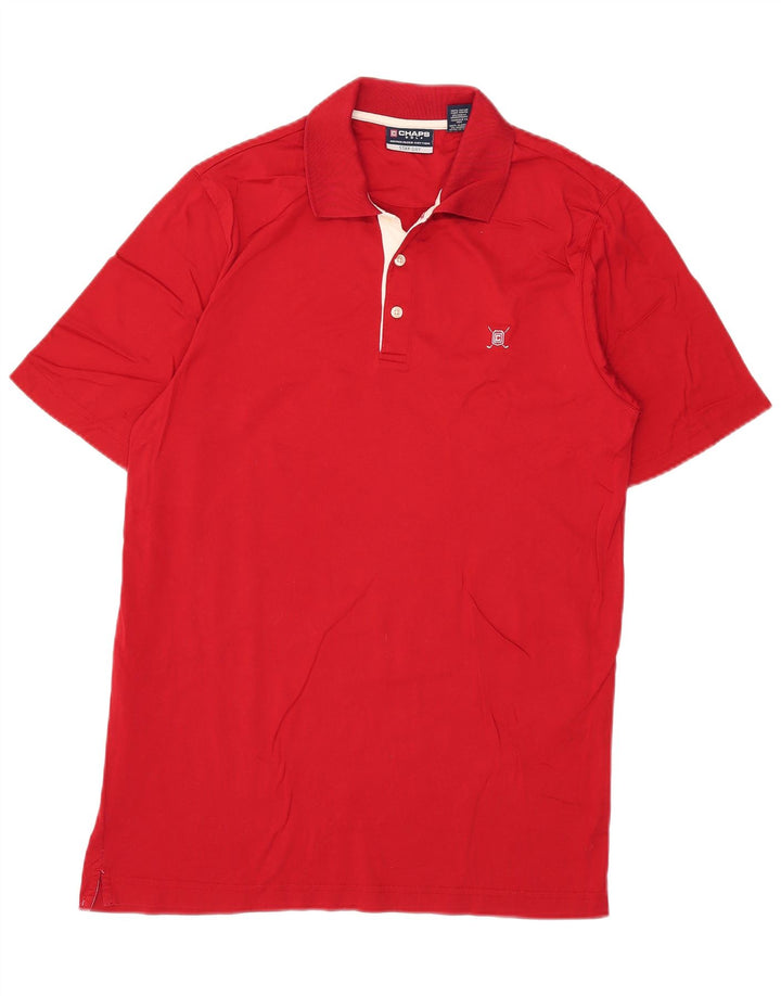 Chaps Herre Golf Polo Shirt Lille Rød Bomuld
