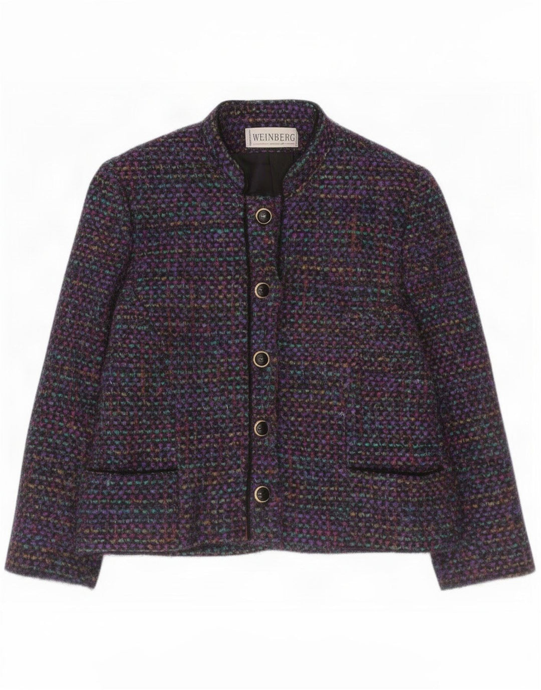 Weinberg Dame 5 Button Blazer Jacket UK 10 Small Multicolored Flecked