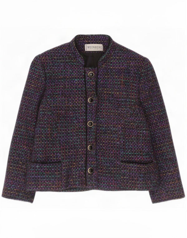 Weinberg Dame 5 Button Blazer Jacket UK 10 Small Multicolored Flecked