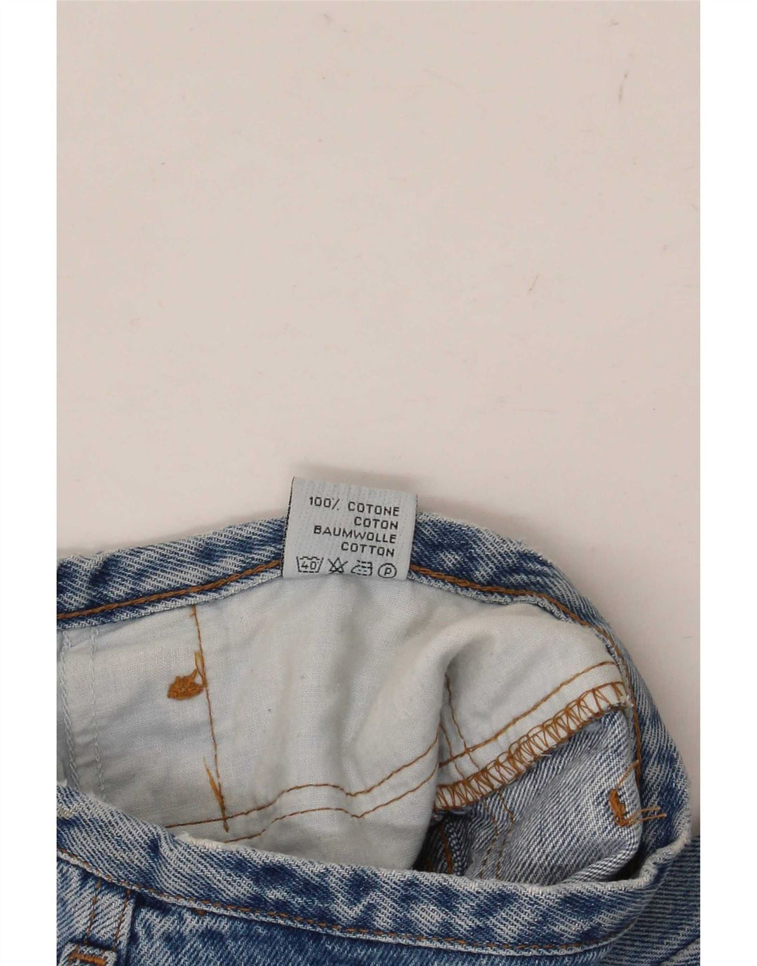 Vintage koniske jeans til kvinder Medium W28 L29 blå bomuld