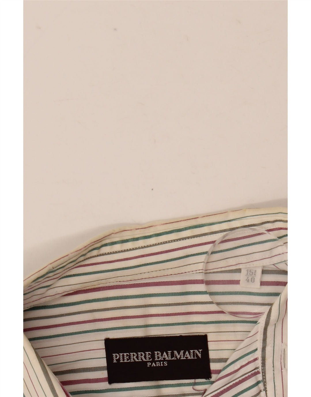 Pierre Balmain Herreskjorte str. 40 15 3/4 Medium Flerfarvet Stribet