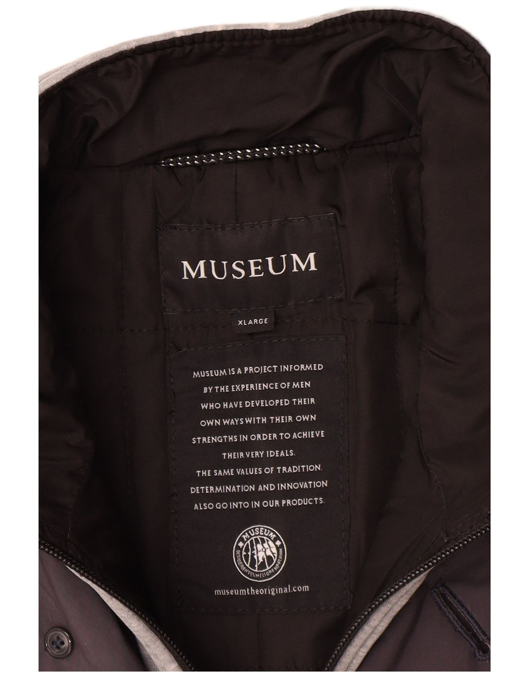 Museum Trench Coat til mænd UK 42 XL Grå Polyester