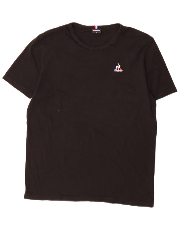 Le Coq Sportif Herre Regular Fit T-Shirt Top Medium Sort Bomuld