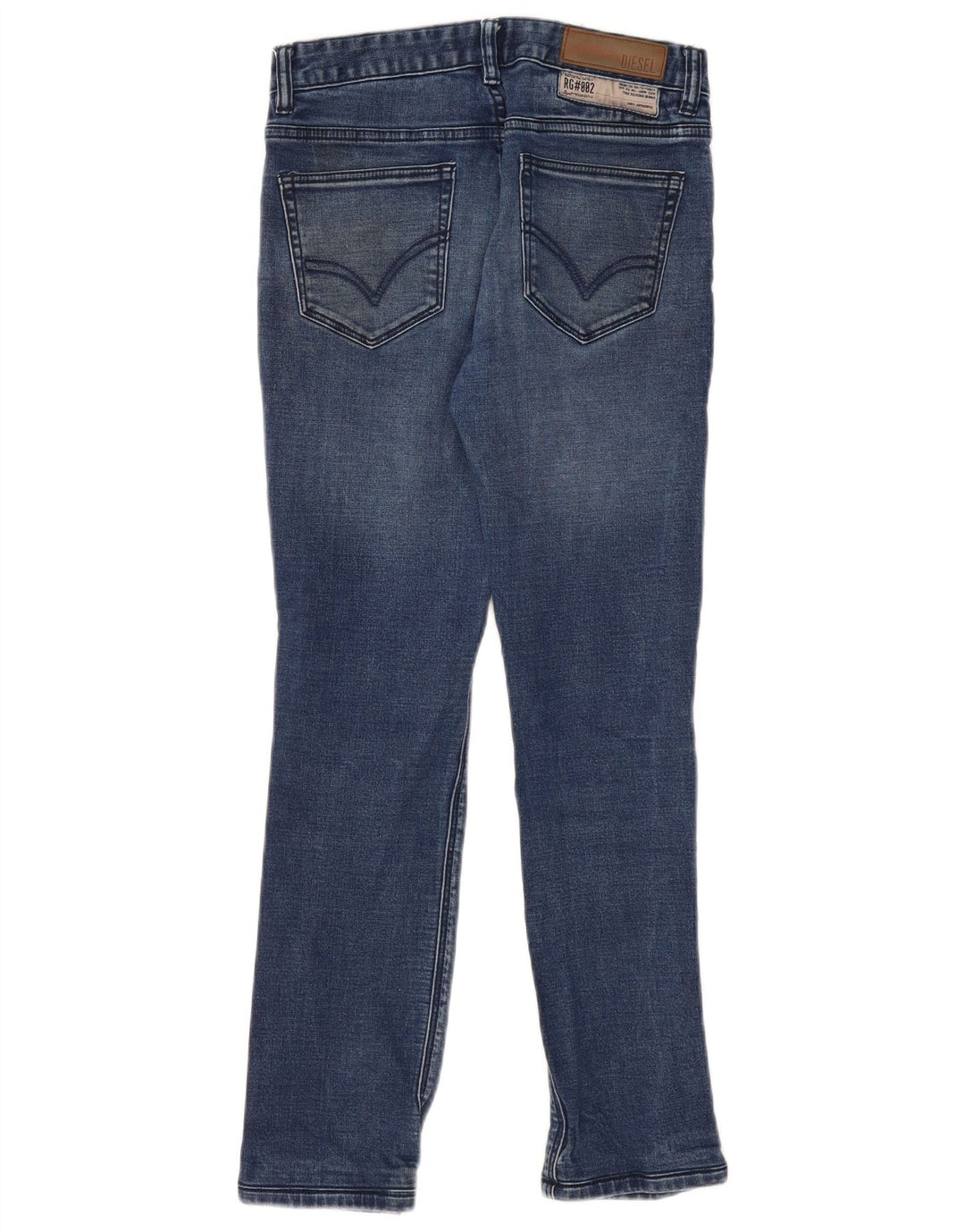 DIESEL Dame Sleenker Slim Jeans W28 L28 Blå Bomuld