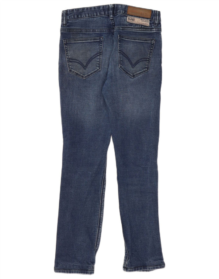 DIESEL Dame Sleenker Slim Jeans W28 L28 Blå Bomuld