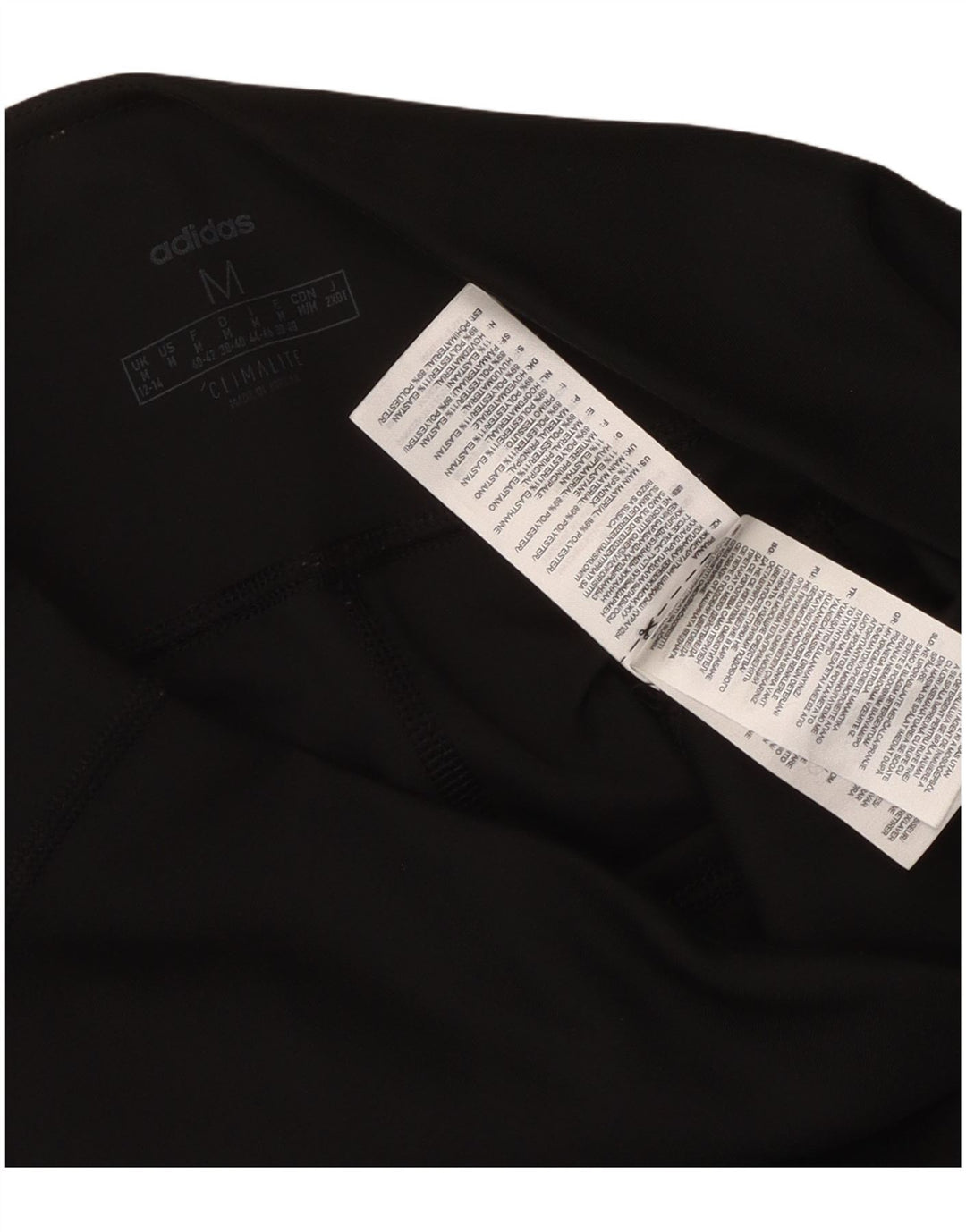 Adidas Womens Climalite Leggings UK 12/14 Medium Black Polyester