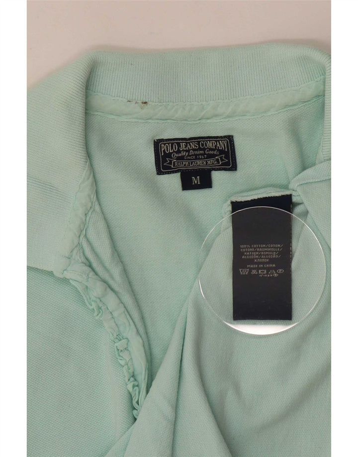 Ralph Lauren Dame Polo Shirt UK 12 Medium Turkis Bomuld