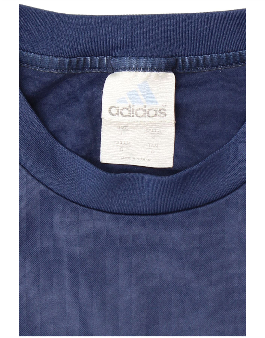 ADIDAS Herre Climalite T-shirt Top Stor marineblå polyester