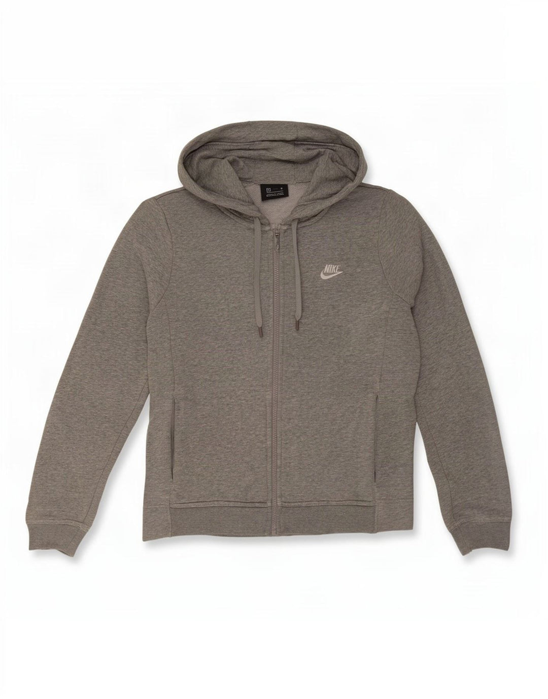 Nike hættetrøje med lynlås til mænd Medium Grey Flecked Bomuld