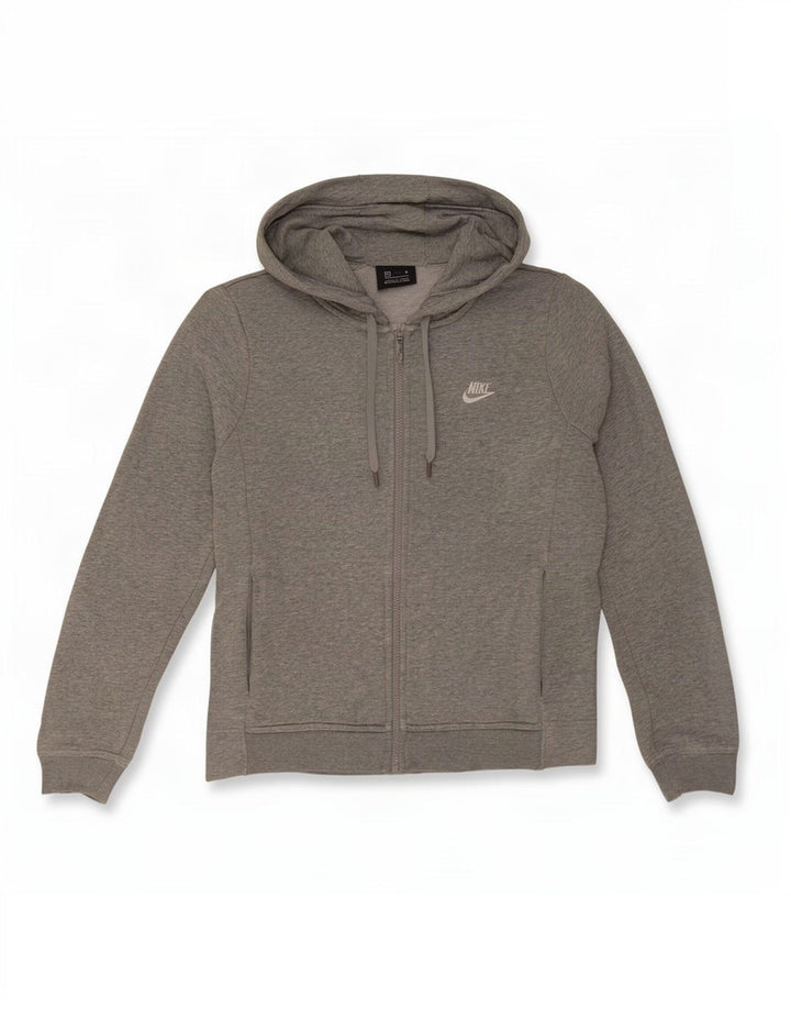 Nike hættetrøje med lynlås til mænd Medium Grey Flecked Bomuld