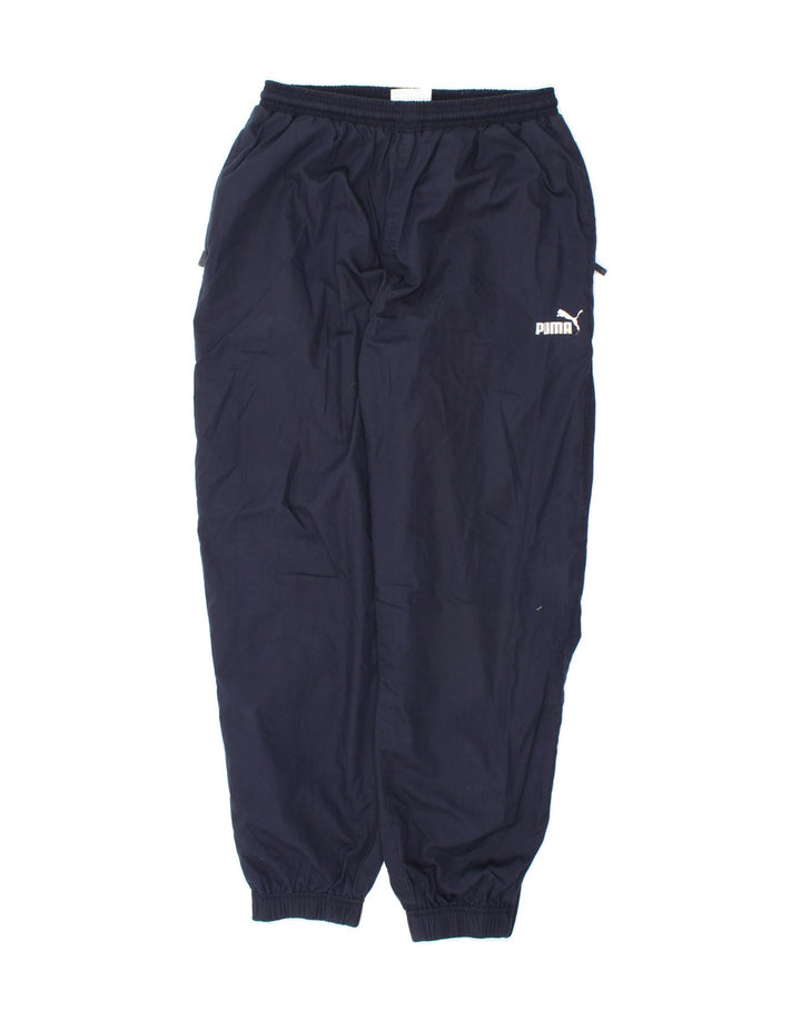 PUMA Mens Tracksuit Trousers Joggers Medium  Navy Blue Polyester Vintage Puma and Second-Hand Puma from Messina Hembry 