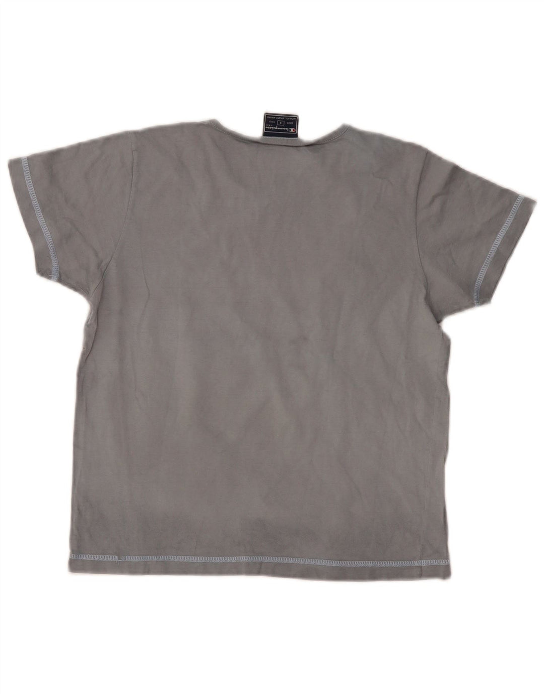 CHAMPION Kvinder grafisk T-shirt top UK 10 Lille marineblå bomuld