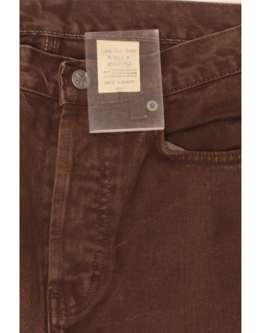 Calvin Klein Straight Jeans til mænd W30 L31 Brun bomuld