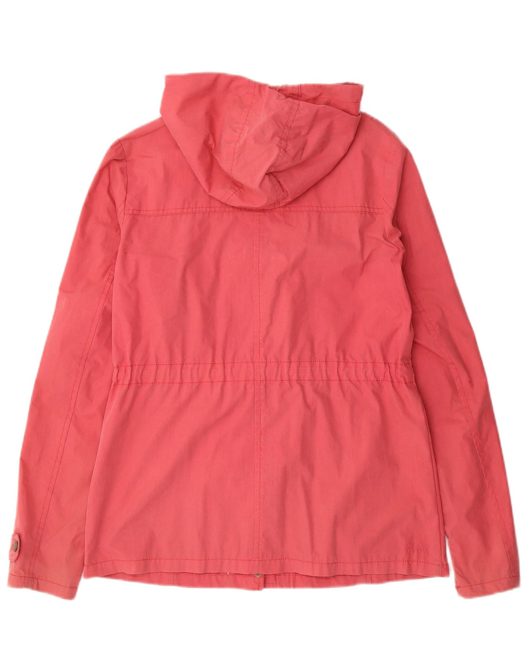 Fat Face Dame Hætte Duffle Jacket UK 10 Small Pink Bomuld