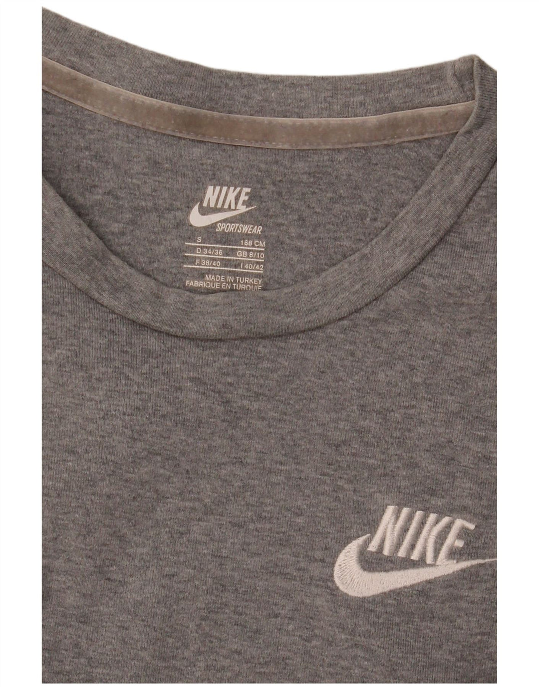 Nike T-shirt top til kvinder DK 8/10 lille grå