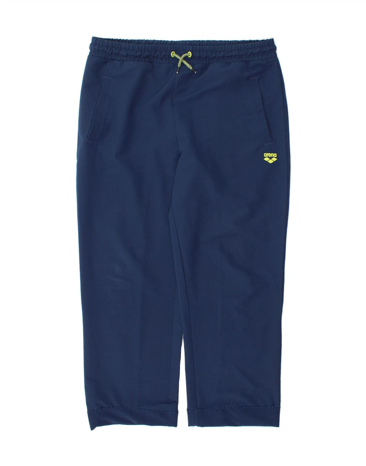 ARENA Mens Tracksuit Trousers Medium Navy Blue Polyester Vintage Arena and Second-Hand Arena from Messina Hembry 