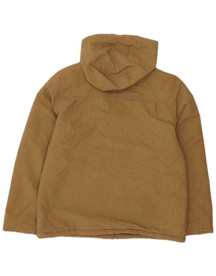 Vans Dame Oversized Hooded Utility Jacket UK 10 Small Brown Nylon