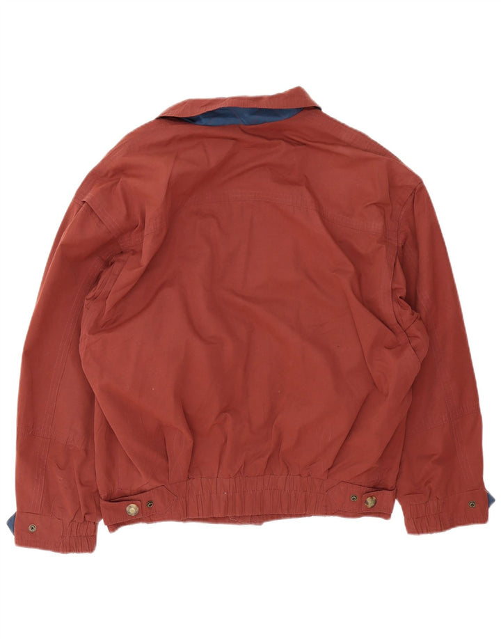 Vintage Herre Loose Fit Bomber Jacket IT 48 Medium Brun Polyester