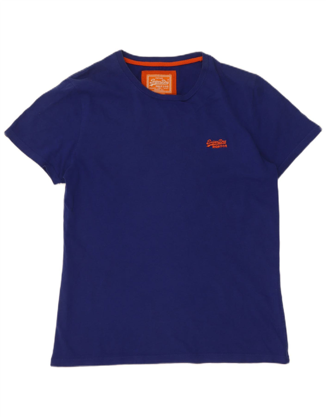 Superdry T-shirt top til mænd, stor blå bomuld