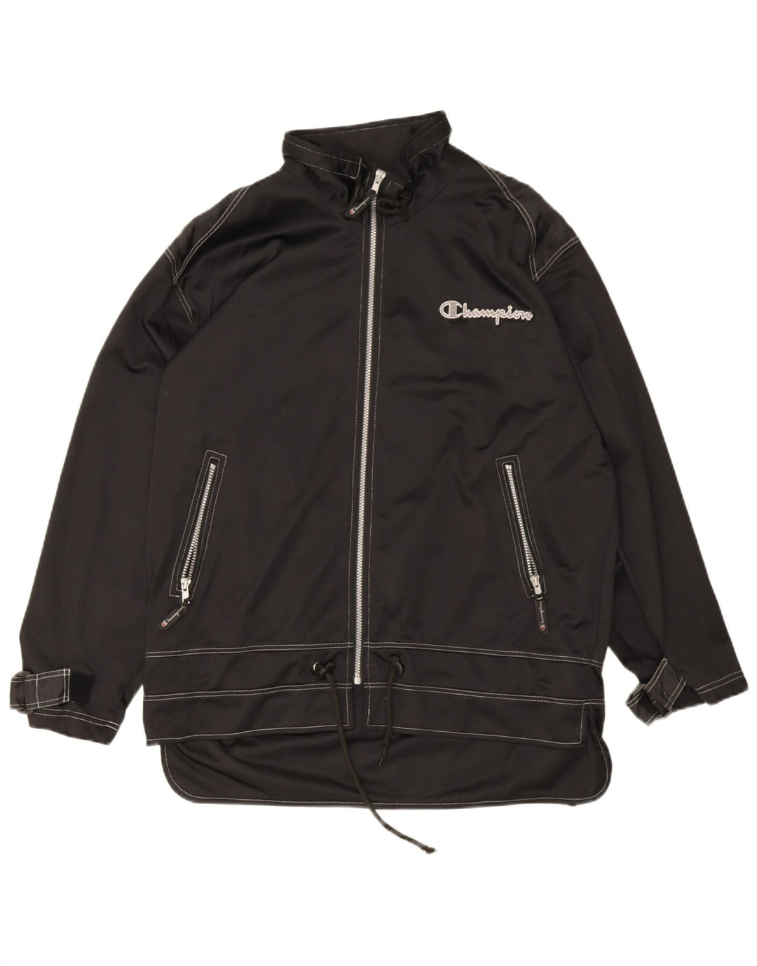 Champion Herre grafisk træningsdragt Topjakke Medium Sort Polyester
