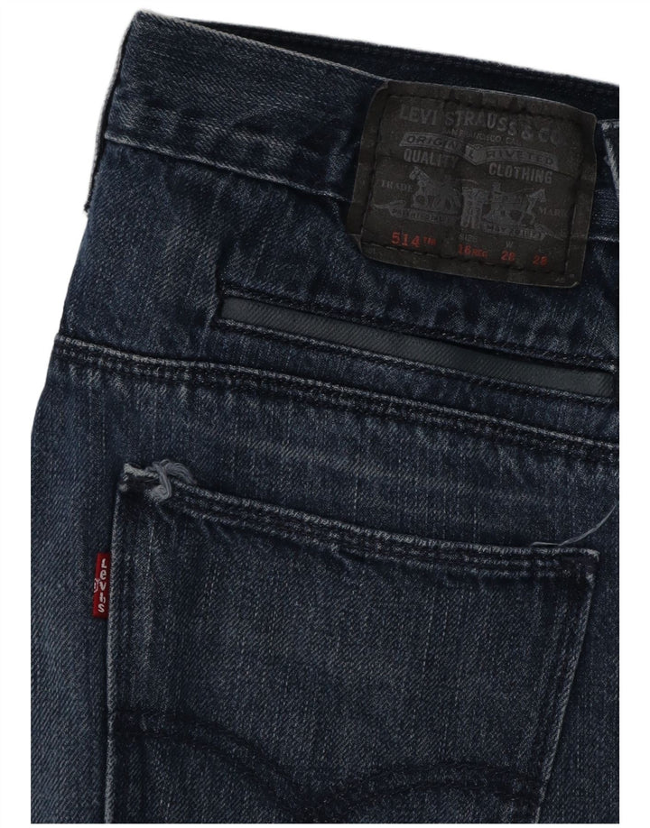 LEVI'S piger 514 lige jeans 15-16 år W28 L28 blå bomuld