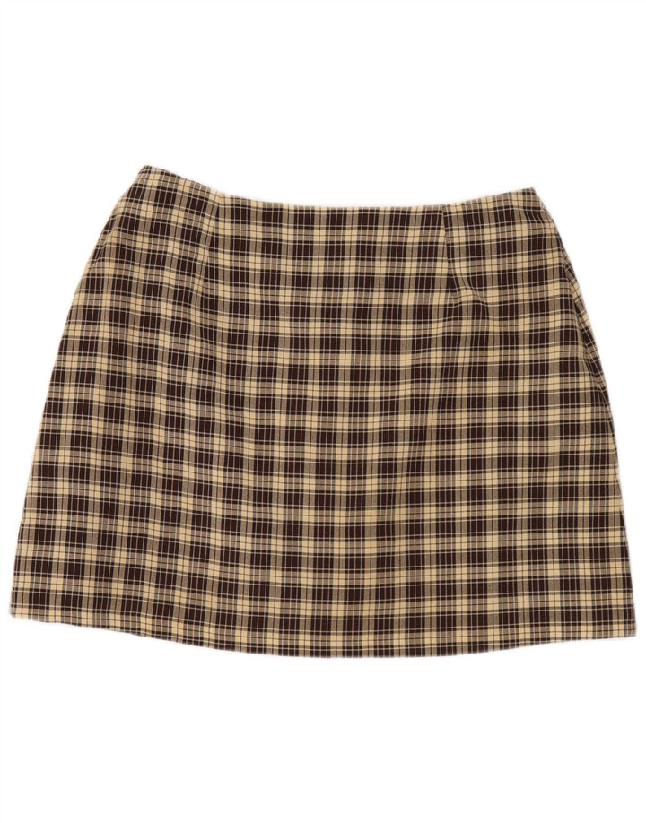 Dorothy Perkins Dame Mini-nederdel UK 16 Large W32 brun ternet polyester